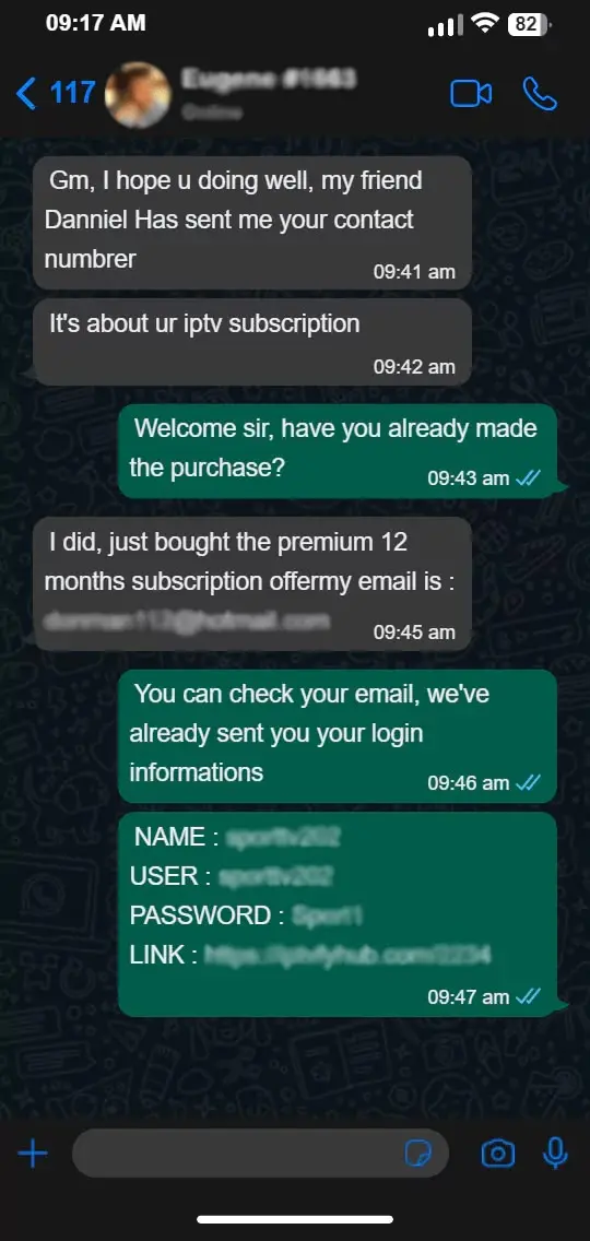 TREX IPTV Canada customer activation proof 4